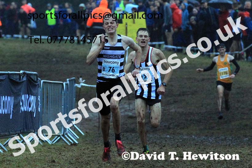 Senior Mens 2023 National Cross Country Relays, Berry Hill Park, Mansfield.  Photo: David T. Hewitson/Sports for All Pics